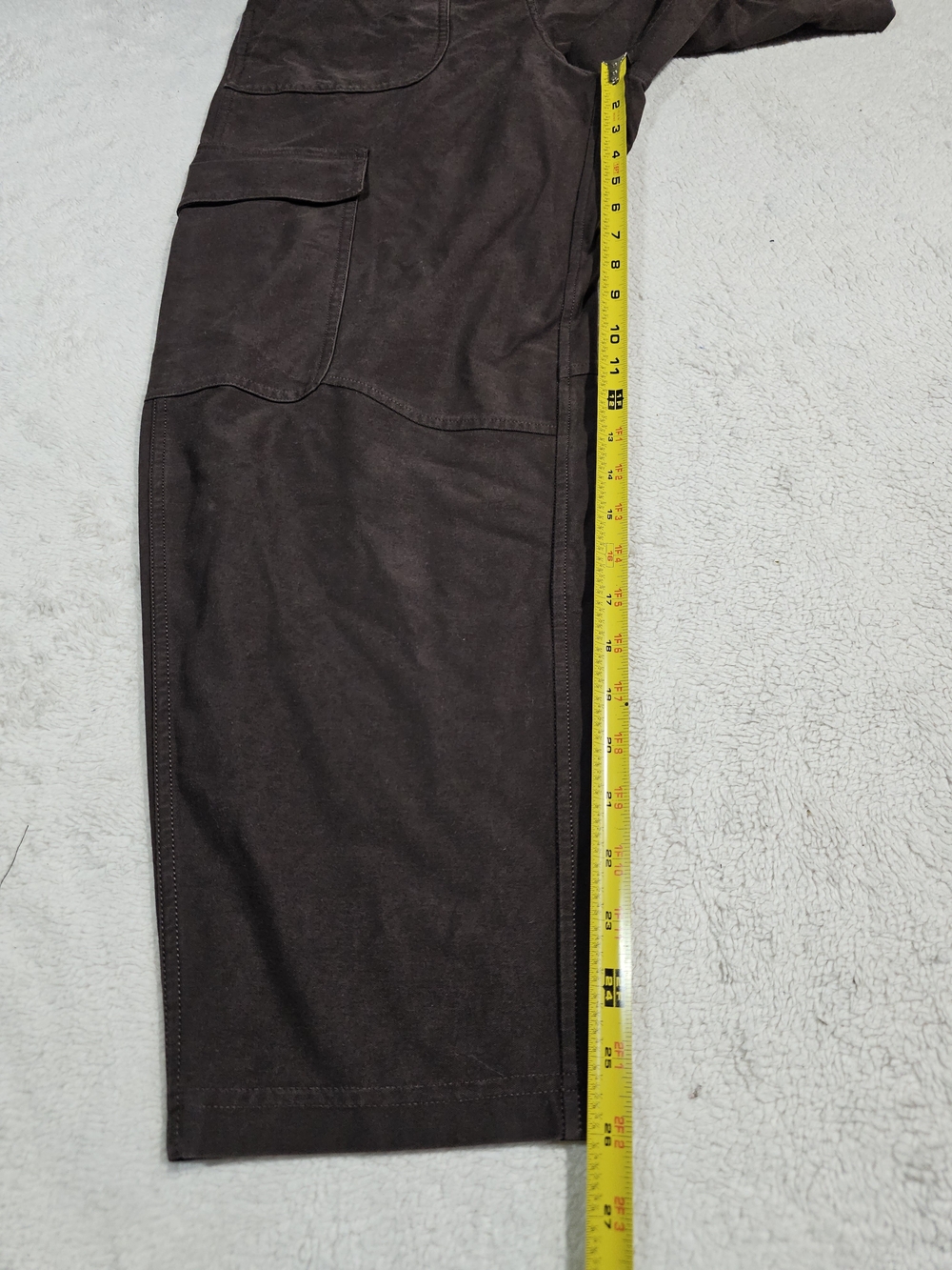 Lululemon Utilitech Cargo Pants Brown Pockets High Rise Crop Womens Size 24 - Picture 10 of 10